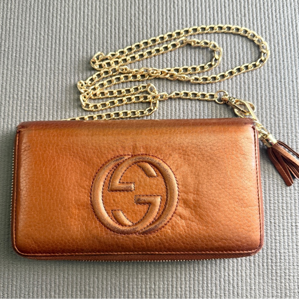 Gucci Long Wallet  with Chain